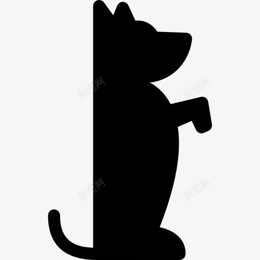 狗坐图标png_新图网 https://ixintu.com 动物 哺乳动物 宠物 座位 狗