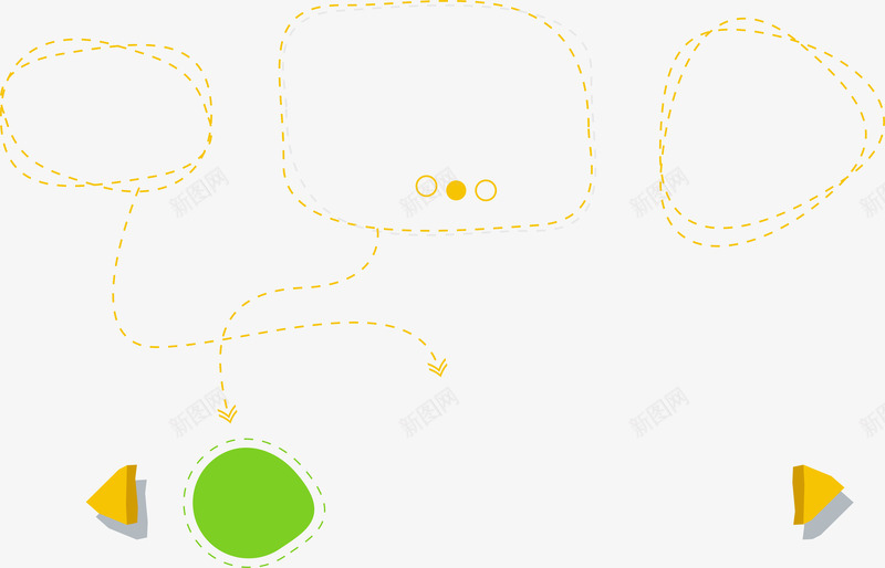 卡通虚线边框png免抠素材_新图网 https://ixintu.com ppt 分析 矢量图案 虚线 装饰图案 边框