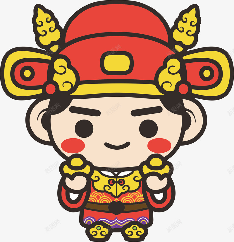 小财神png免抠素材_新图网 https://ixintu.com 人物 免抠 小财神