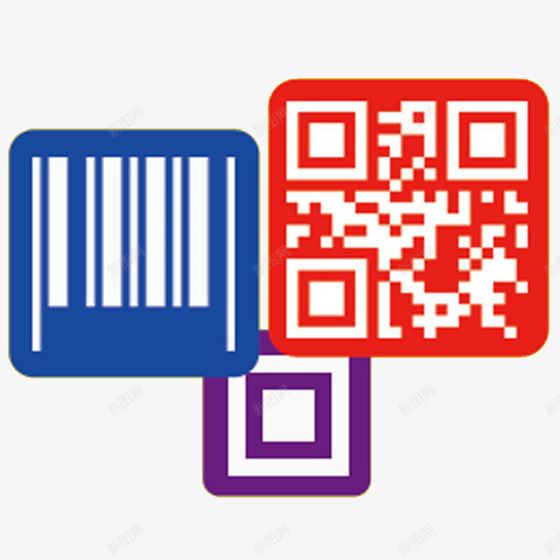 二维码png免抠素材_新图网 https://ixintu.com 二维码 引导关注 设计素材 长按关注