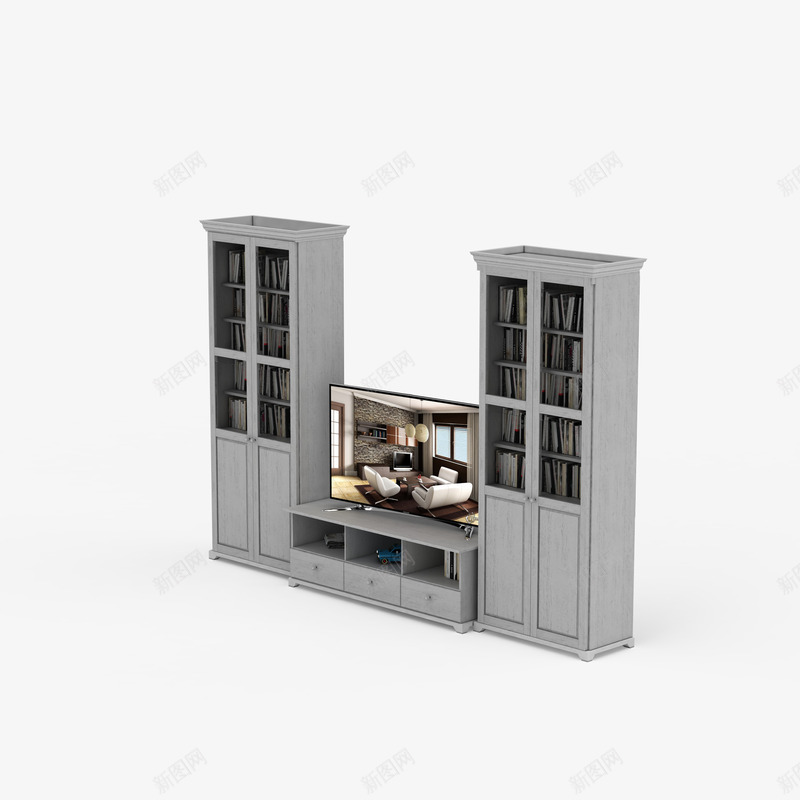 灰色家居装饰茶几电视柜png免抠素材_新图网 https://ixintu.com 灰色家居装饰茶几电视柜 电视 电视柜 茶几 茶几电视柜 装饰