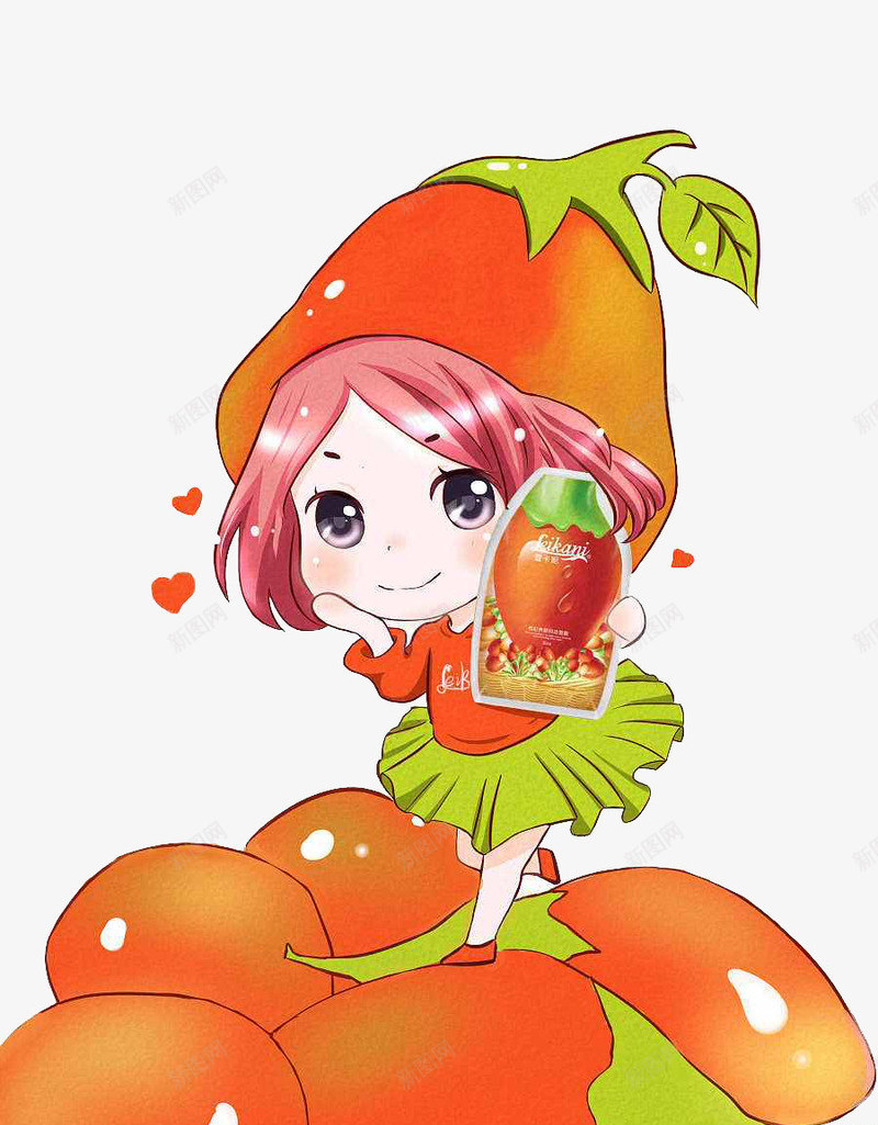 蕾卡妮枸杞Q版小形象png免抠素材_新图网 https://ixintu.com Q版 卡通 形象 手绘 枸杞 枸杞卡通 椭圆 红色 营养