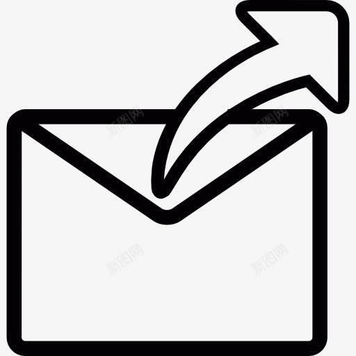 回复电子邮件符号图标png_新图网 https://ixintu.com 发送电子邮件 接口 箭 通信 邮件 邮寄
