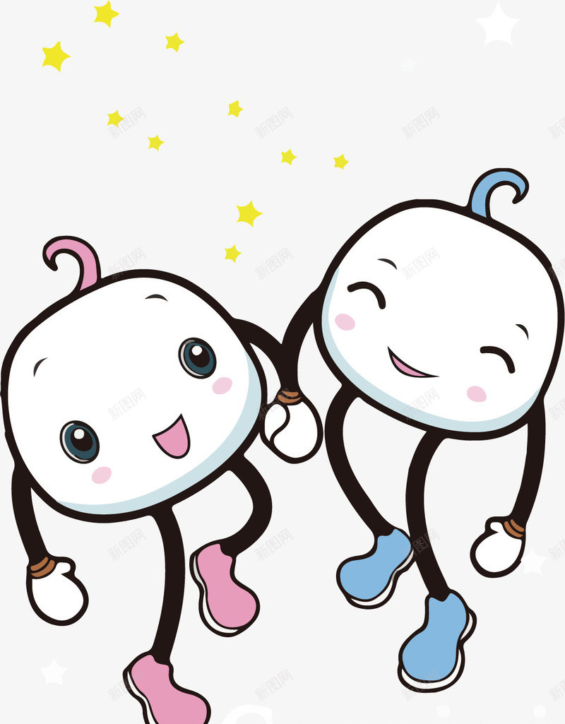 超萌双子座卡通馒头形象png免抠素材_新图网 https://ixintu.com 十二星座 十二星座图案 卡通馒头 双子座 手绘馒头 繁星 超萌手绘馒头 馒头人
