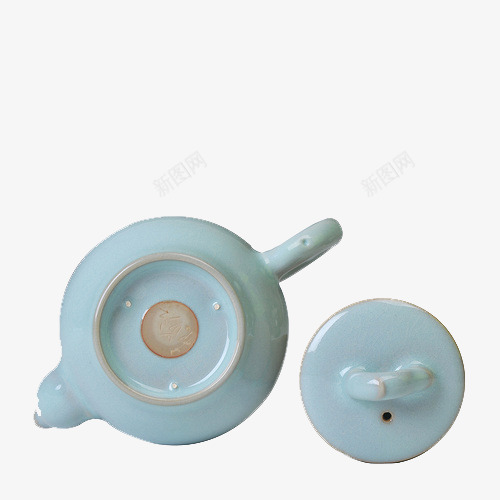 茶具png免抠素材_新图网 https://ixintu.com 杯子 汝窑 素影茶具 茶杯 观颐斋