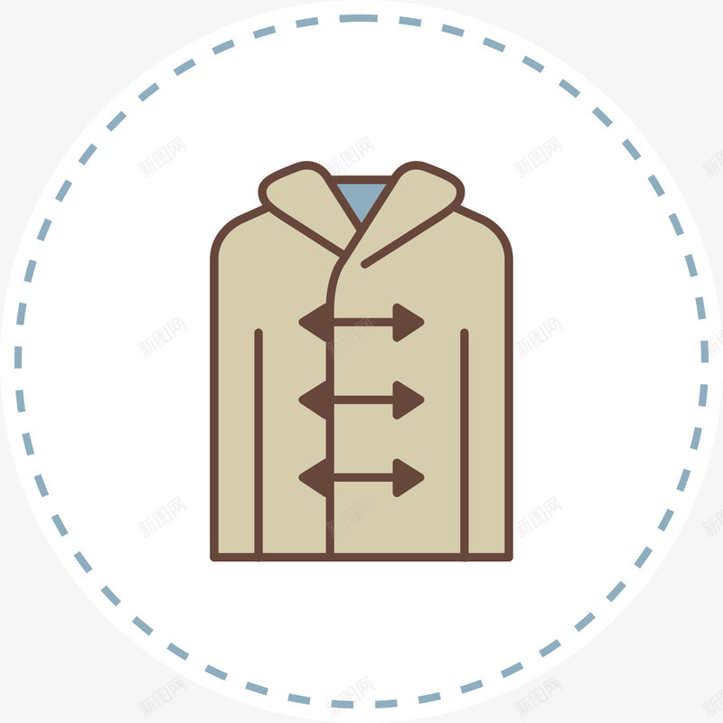 外套图标矢量图ai_新图网 https://ixintu.com 外套 大衣 服饰 矢量图
