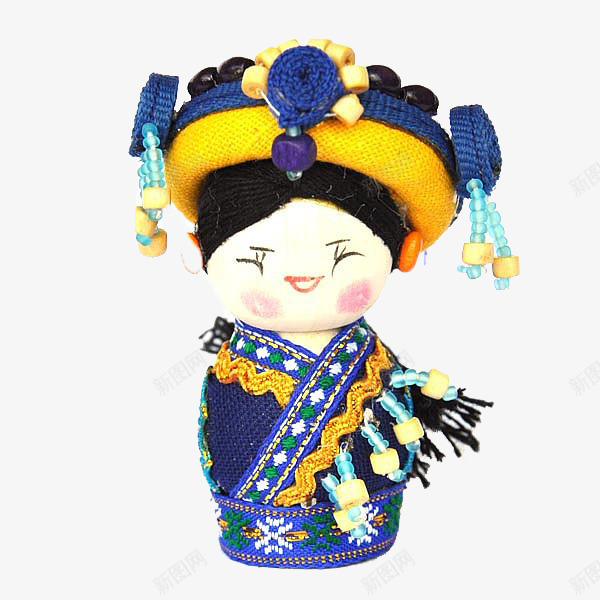可爱的少数民族玩具png免抠素材_新图网 https://ixintu.com 卡通 少数民族 民族团结 民族服饰