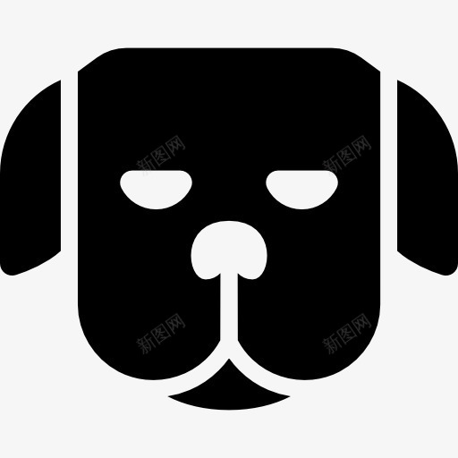 面对一只狗睡眼图标png_新图网 https://ixintu.com 前视图 动物的头 困 宠物 我好困 狗