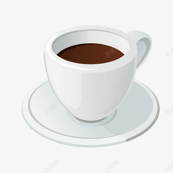 咖啡杯子png免抠素材_新图网 https://ixintu.com 咖啡 咖啡杯 杯子 碟子矢量图
