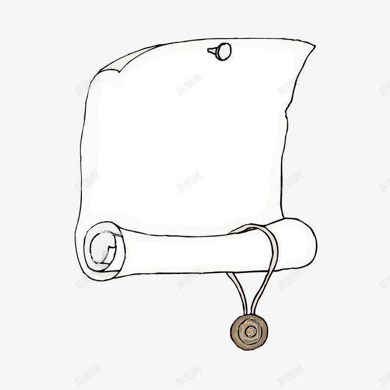 卷纸边框png免抠素材_新图网 https://ixintu.com 卷纸边框 复古 复古边框 纸质边框 线条边框