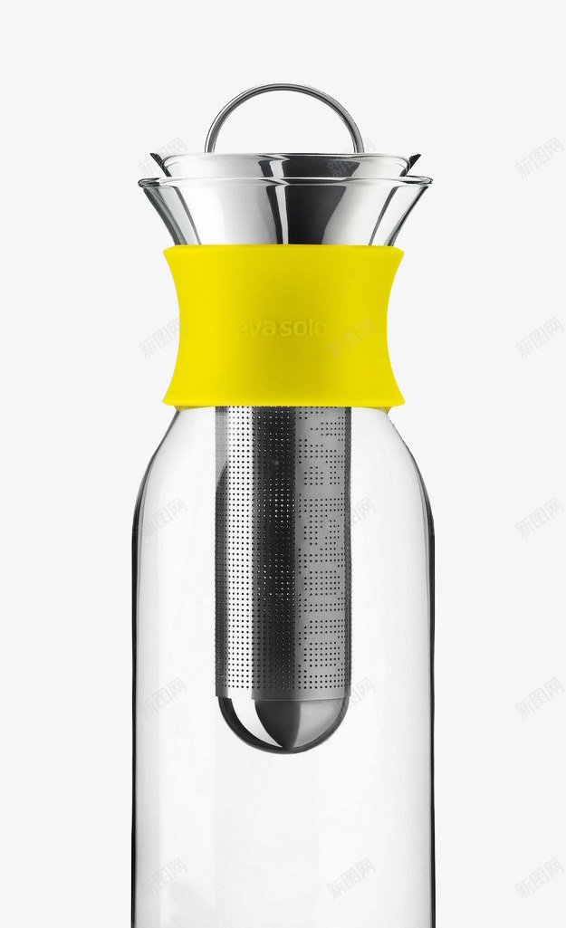 EVAsolo玻璃茶杯png免抠素材_新图网 https://ixintu.com 工业产品 杯子 柃檬黄 透明玻璃