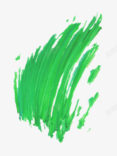 水粉装饰png免抠素材_新图网 https://ixintu.com 刮痕 图画 水彩 绿色