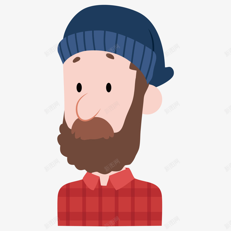 手绘卡通络腮胡男人头像png免抠素材_新图网 https://ixintu.com PPT制作 PPT制作设计 人物 人物介绍 动漫人物 卡通人物 头像 海报设计 络腮胡男人头像 装饰设计