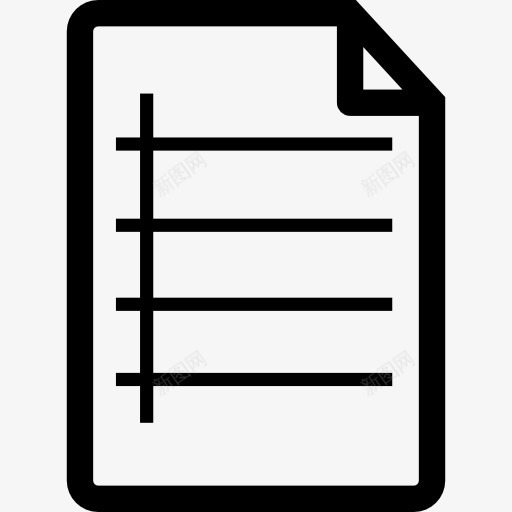 文件与线图标png_新图网 https://ixintu.com 折叠 接口 文件 文本文档文件 文档 水平线 线