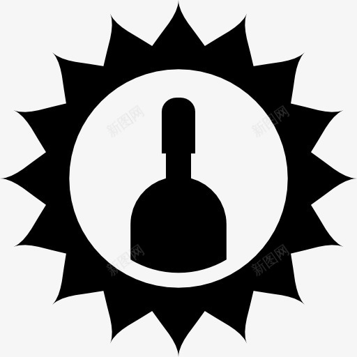 印度酒吧的标志图标png_新图网 https://ixintu.com 印度 太阳 标志 标识 瓶 符号 酒吧