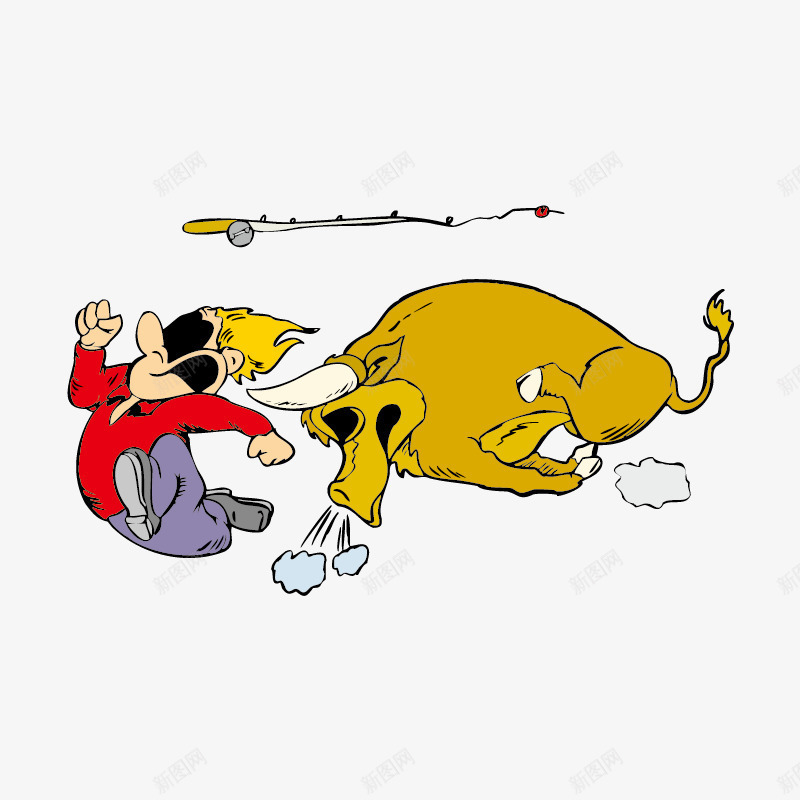 暴躁的牛卡通形象png免抠素材_新图网 https://ixintu.com 卡通形象 牛 矢量素材 脾气暴躁