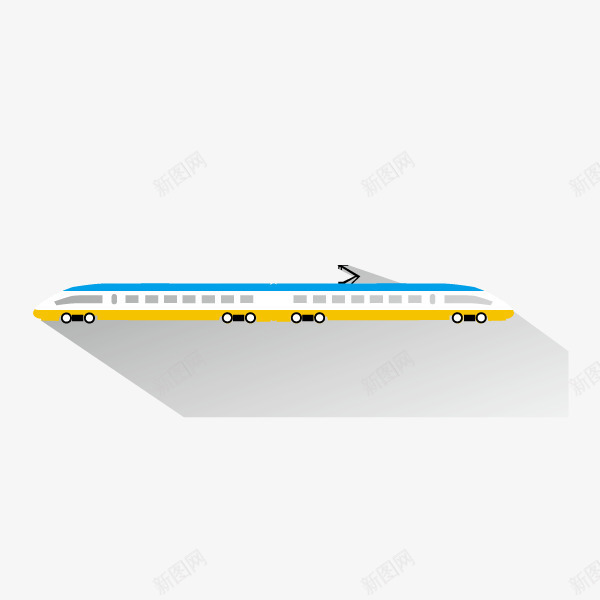 火车扁平化火车投影矢量图ai免抠素材_新图网 https://ixintu.com 扁平化火车 投影 火车 矢量图