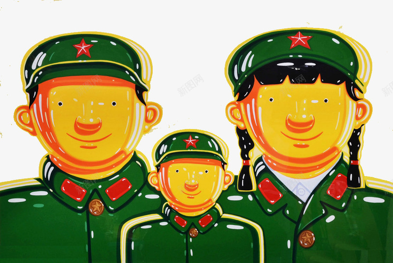 欢乐温馨一家人手绘png免抠素材_新图网 https://ixintu.com 一家人手绘 人物 卡通 团聚 手绘