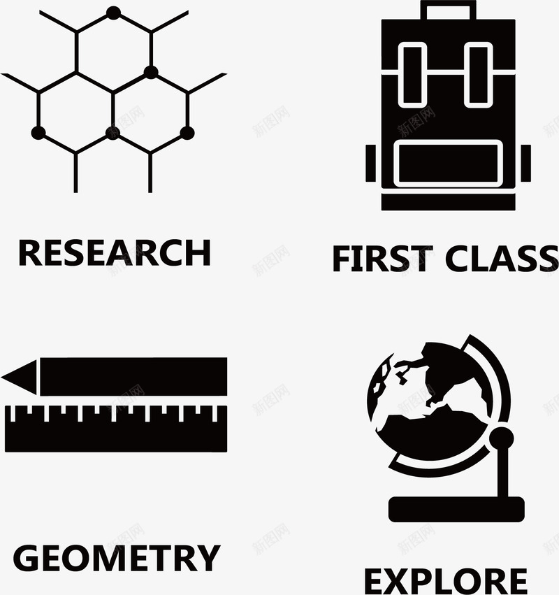 蜂巢结构研究图矢量图eps免抠素材_新图网 https://ixintu.com 几何学 地理课 探索 矢量素材 第一节课 矢量图