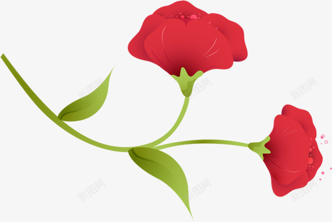 手绘温馨花朵花店png免抠素材_新图网 https://ixintu.com 温馨 花店 花朵