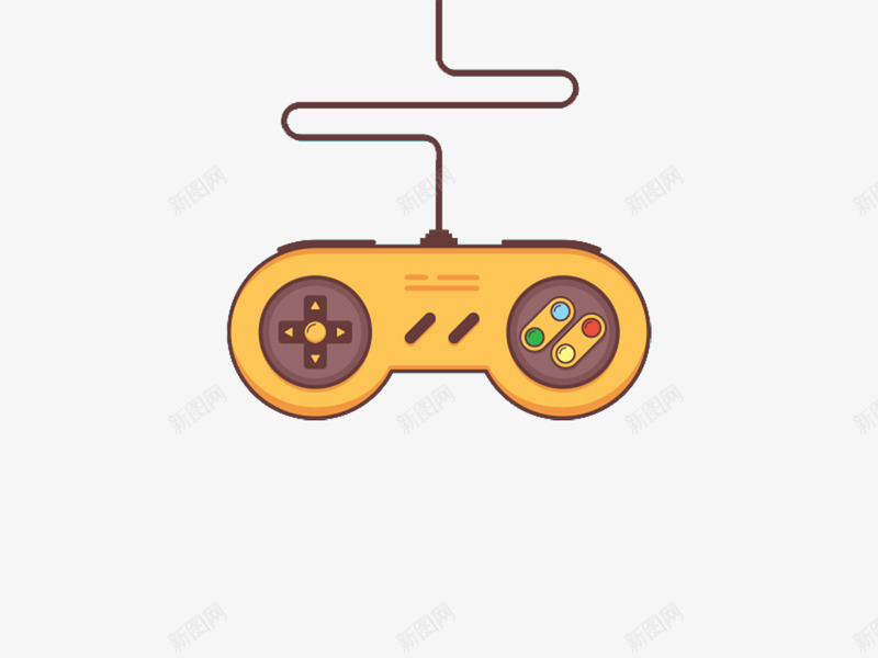 电子游戏机插画png免抠素材_新图网 https://ixintu.com 彩色游戏机 手柄 插画 游戏机 电子
