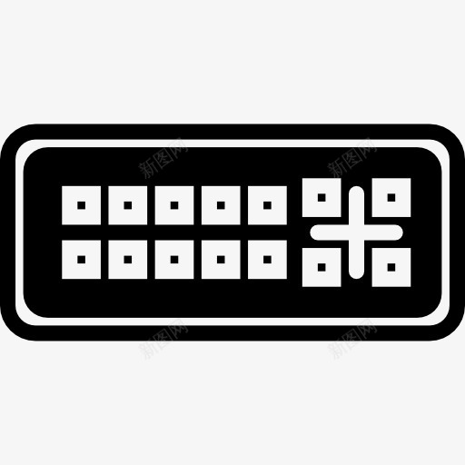 DVI图标png_新图网 https://ixintu.com DVI 多媒体 技术 电子 连接器