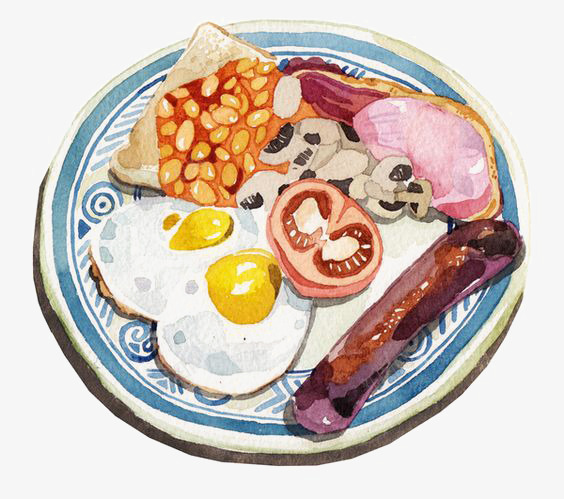 日系食物png免抠素材_新图网 https://ixintu.com 烤肠 煎蛋 西红柿