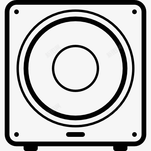 扬声器图标png_新图网 https://ixintu.com 低音 低音炮 技术 音乐 音响 音箱