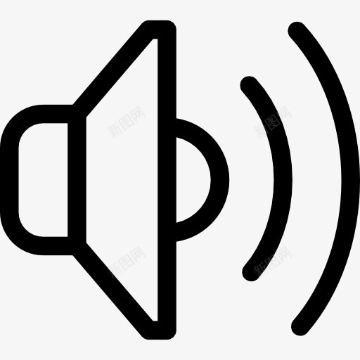 汽车音响图标png_新图网 https://ixintu.com 声波 汽车 音乐 音响 音箱