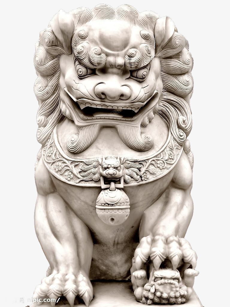 中国狮雕像png免抠素材_新图网 https://ixintu.com 中国风 狮子 雕像 高清