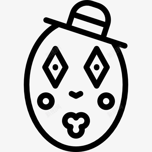 MIME图标png_新图网 https://ixintu.com 人 小丑 服饰 狂欢 露天游乐场 马戏团