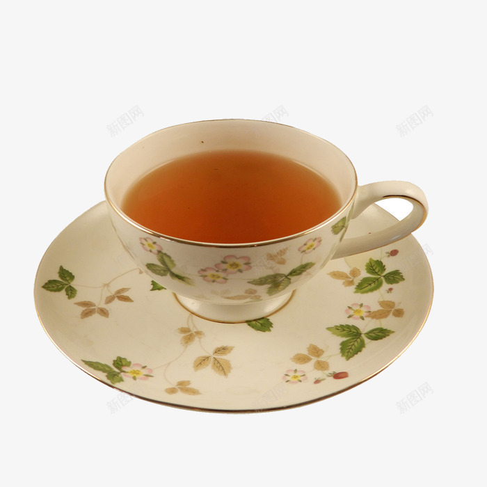 桑叶茶制作png免抠素材_新图网 https://ixintu.com 健康茶 养生茶 杯子 桑叶茶 消除疲劳 盘子 降低血糖