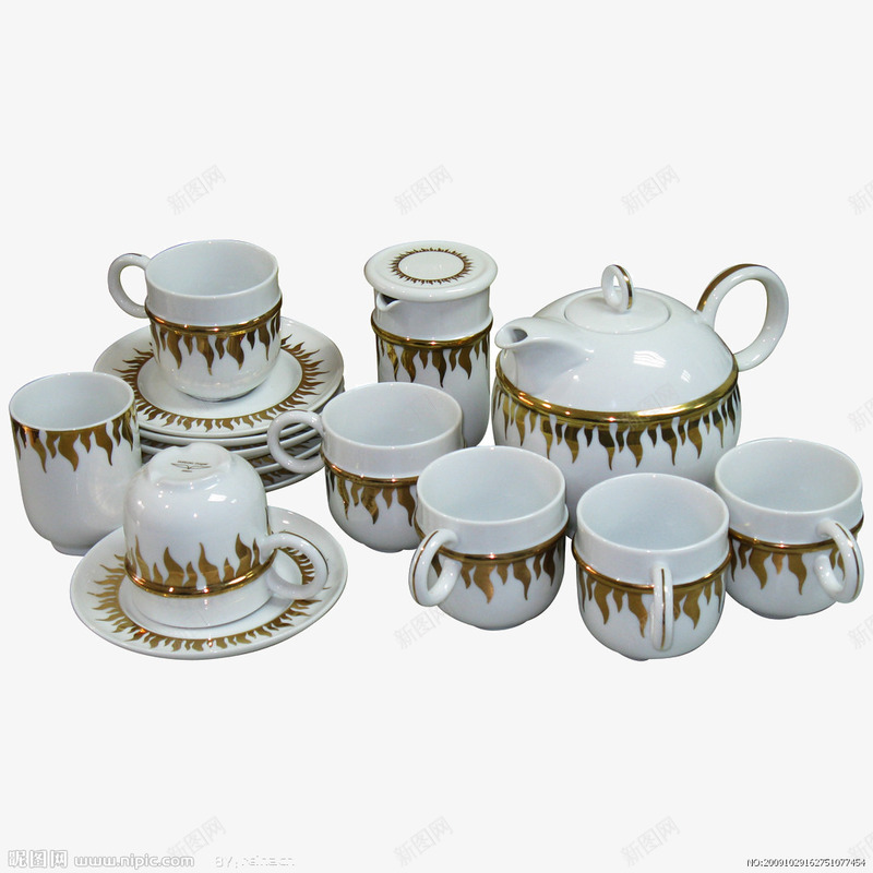 茶壶茶杯套装png免抠素材_新图网 https://ixintu.com 套装 家居 用具 餐具 验货