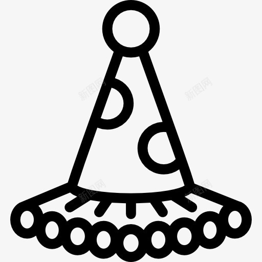 小丑的帽子图标png_新图网 https://ixintu.com 时尚 服饰 游乐场 狂欢 附件 马戏团