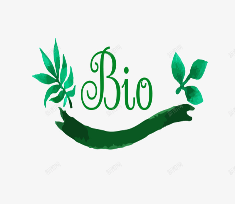 卡通绿条幅biopng免抠素材_新图网 https://ixintu.com 卡通 绿条幅bio