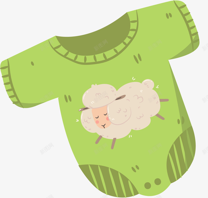 绿色连脚衣服可爱卡通婴儿素矢量图ai免抠素材_新图网 https://ixintu.com 动漫 卡通 卡通手绘 婴儿 婴儿卡通 婴儿用品 手绘 手绘卡通 服装 服饰 漫画衣服 矢量图 绿色 绿色连脚衣服可爱卡通婴儿矢量素材免费下载 衣服 设计