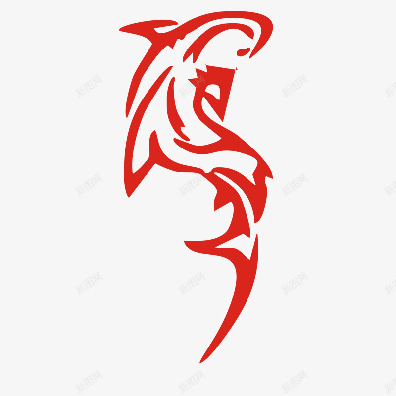 动物形象窗花剪纸psd免抠素材_新图网 https://ixintu.com 窗花剪纸