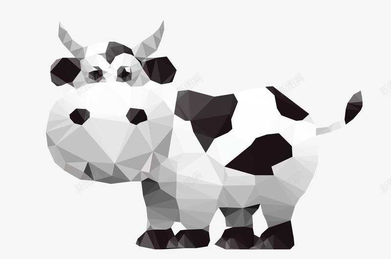 卡通奶牛矢量图ai免抠素材_新图网 https://ixintu.com 动物 动物插画 卡通 卡通动物 可爱动物 奶牛 小动物 矢量图