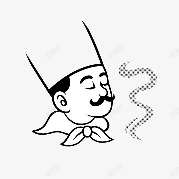 卡通手绘厨师卡通形象png免抠素材_新图网 https://ixintu.com 卡通形象 卡通手绘 厨师