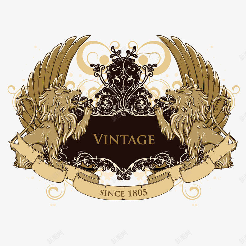 古铜色蹲下的雄狮png免抠素材_新图网 https://ixintu.com 狮子 舞龙舞狮 装饰 金黄