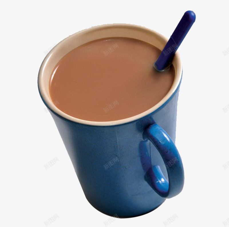 一杯奶茶png免抠素材_新图网 https://ixintu.com 中华人民共和国省级行政区 中国台湾省 产品实物 卡通图珍珠奶茶 原味奶茶 台湾奶茶 奶茶 珍珠奶茶 珍珠奶茶免抠图 蓝色杯子 调羹