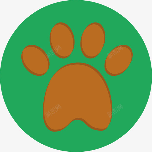 爪印图标png_新图网 https://ixintu.com 动物足迹 宠物 爪印剪纸 爪子 狗爪