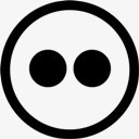 圈相片分享社会社交网络图标png_新图网 https://ixintu.com Circle flickr social 圈 相片分享 社会