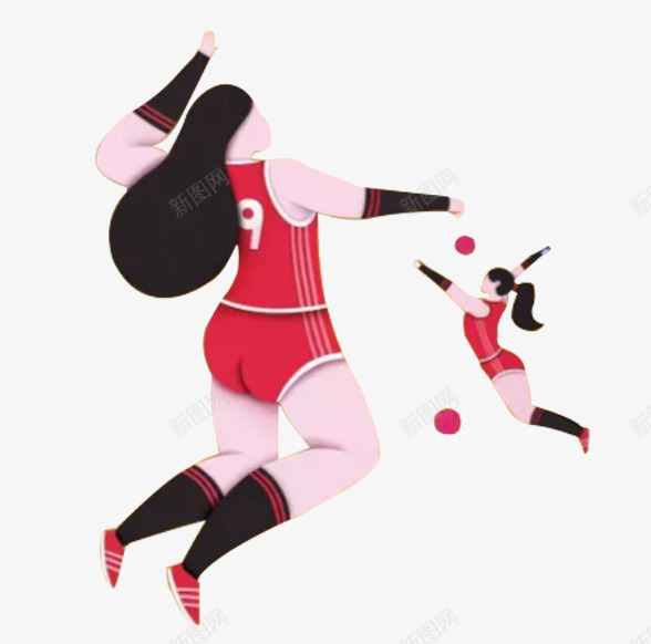 女排精神png免抠素材_新图网 https://ixintu.com 奥运 女排 女排精神 运动员