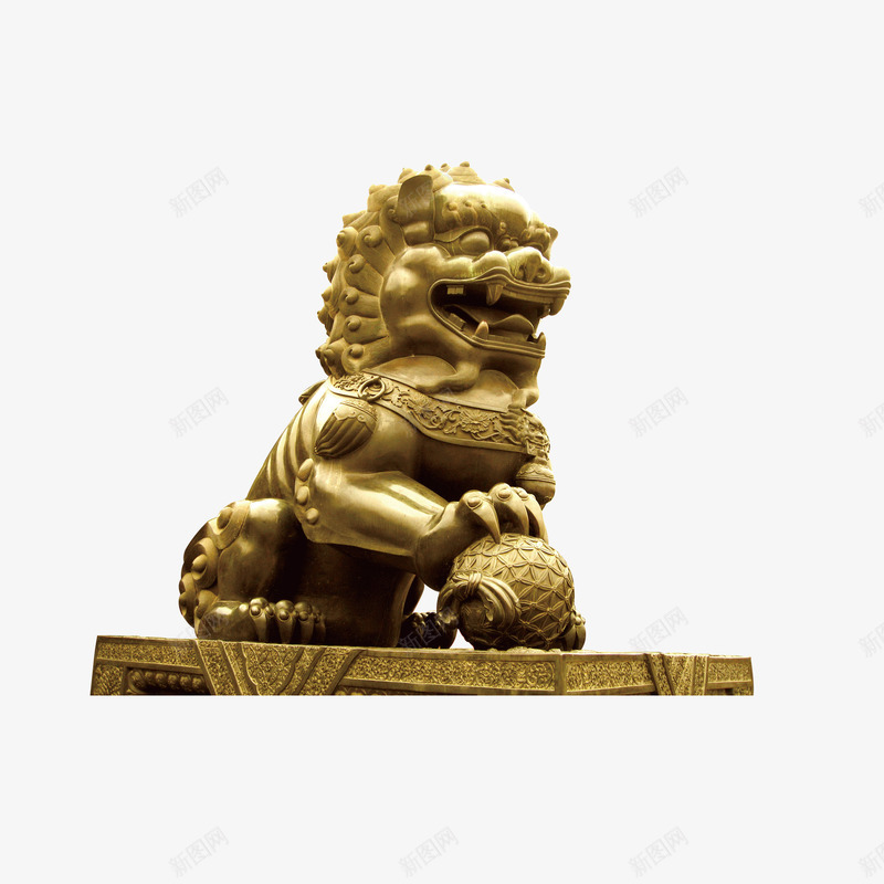 狮子png免抠素材_新图网 https://ixintu.com 石狮 装饰 镇邪
