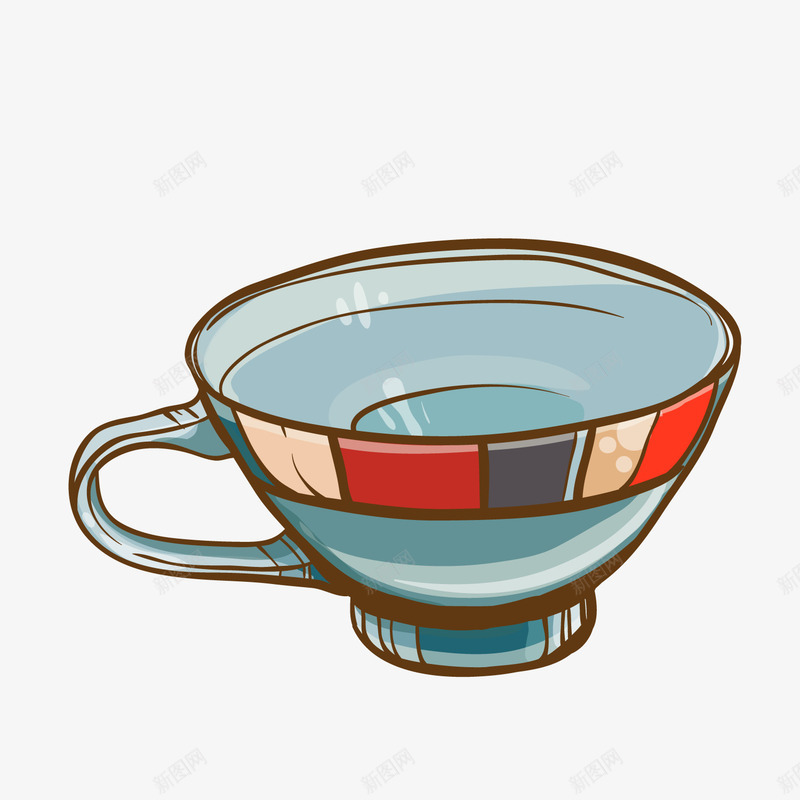 卡通茶杯png免抠素材_新图网 https://ixintu.com PNG图 PNG图下载 创意卡通 卡通 卡通插图 小杯子 插图 茶杯