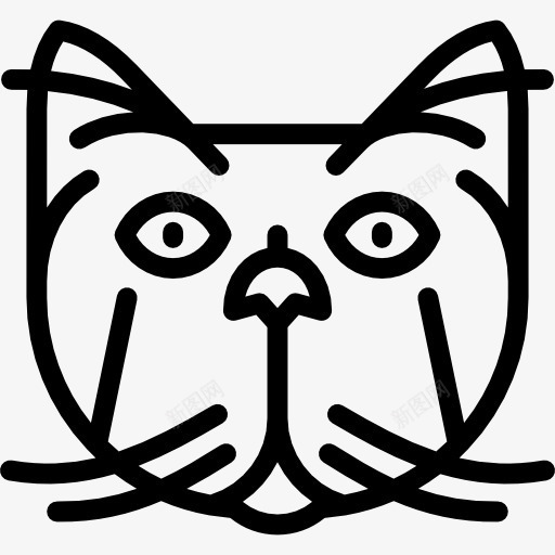 波斯猫图标png_新图网 https://ixintu.com 动物 国内品种 宠物 波斯猫 猫