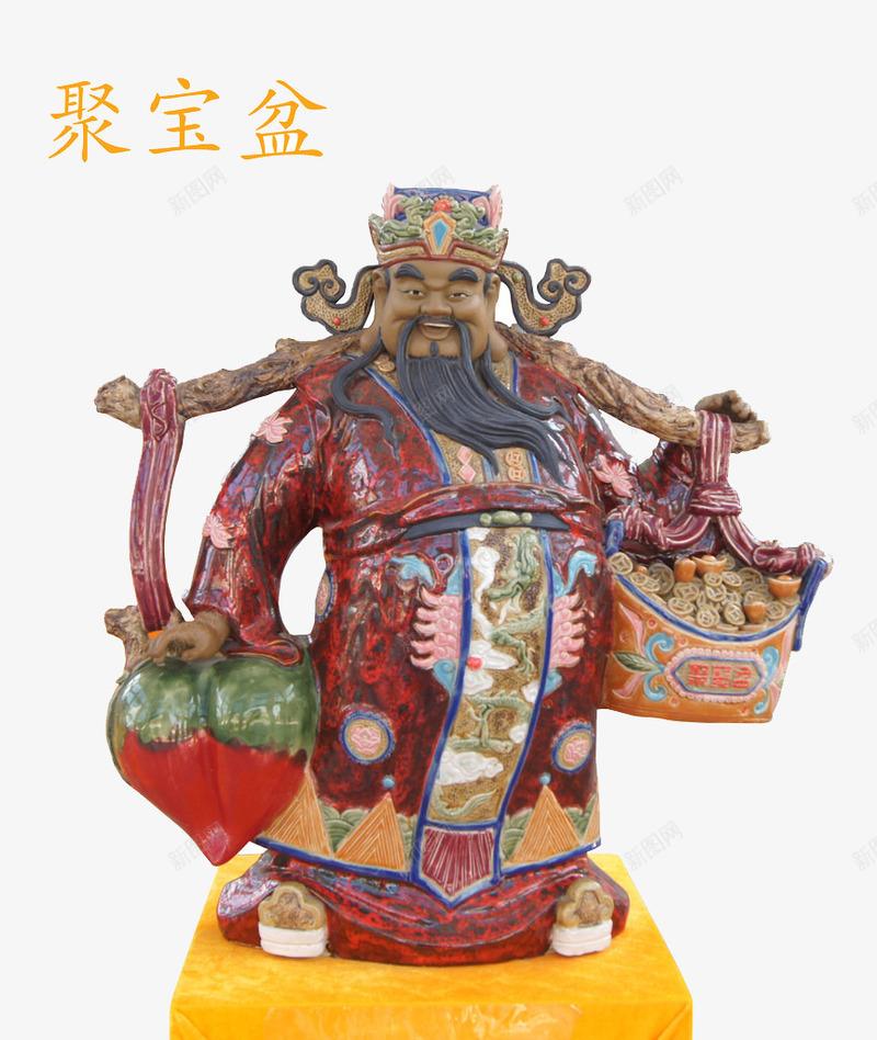 财神爷木雕png免抠素材_新图网 https://ixintu.com 中国 中国风 五路财神 传统 佛 佛教人物 文化艺术 神话 财神 财神爷