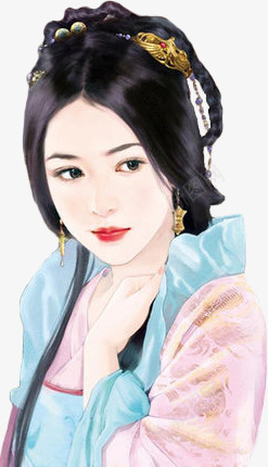 高贵女子古风手绘女子png免抠素材_新图网 https://ixintu.com 古风 女子 手绘 高贵
