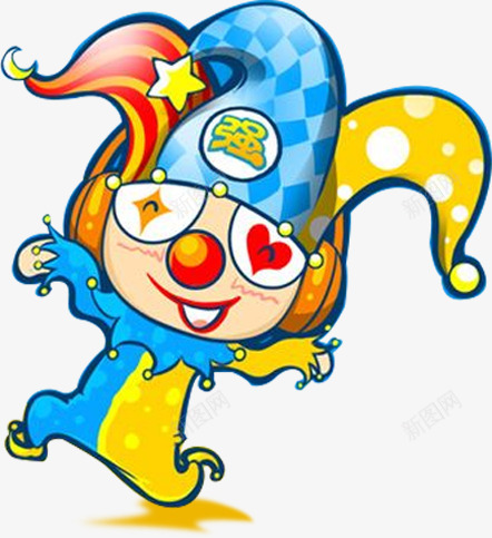 愚人节彩色手绘小丑psd免抠素材_新图网 https://ixintu.com joker 免抠小丑PNG 卡通 喜庆 小丑 愚人节 愚人节手绘素材 欢乐